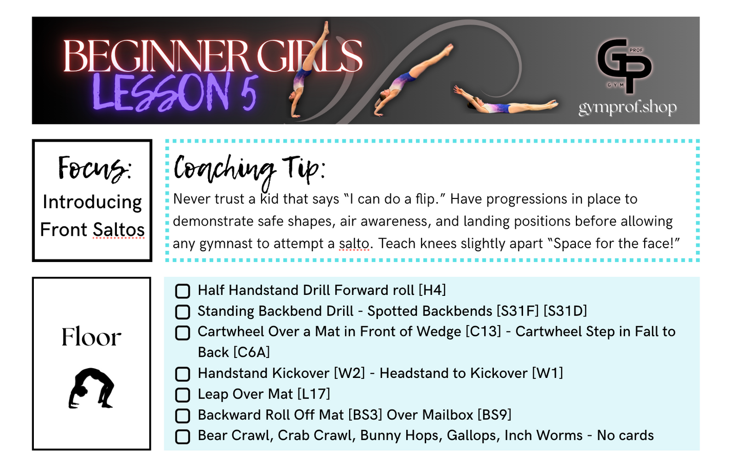 Beginner Lesson Plans 1-8 Combined