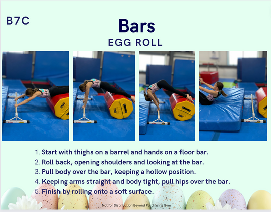 Easter Cards for Rec Gymnasts (Ages 5-12)