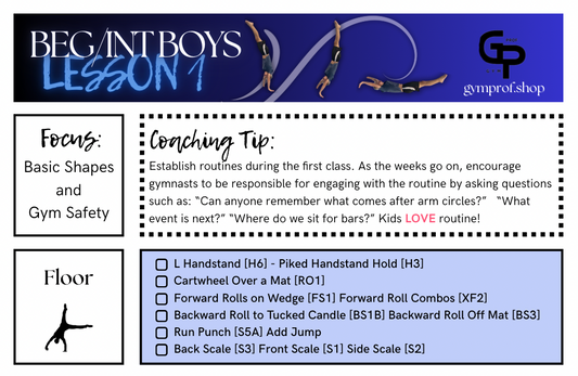 Beginner/Intermediate Boys Lesson Plan 1-2